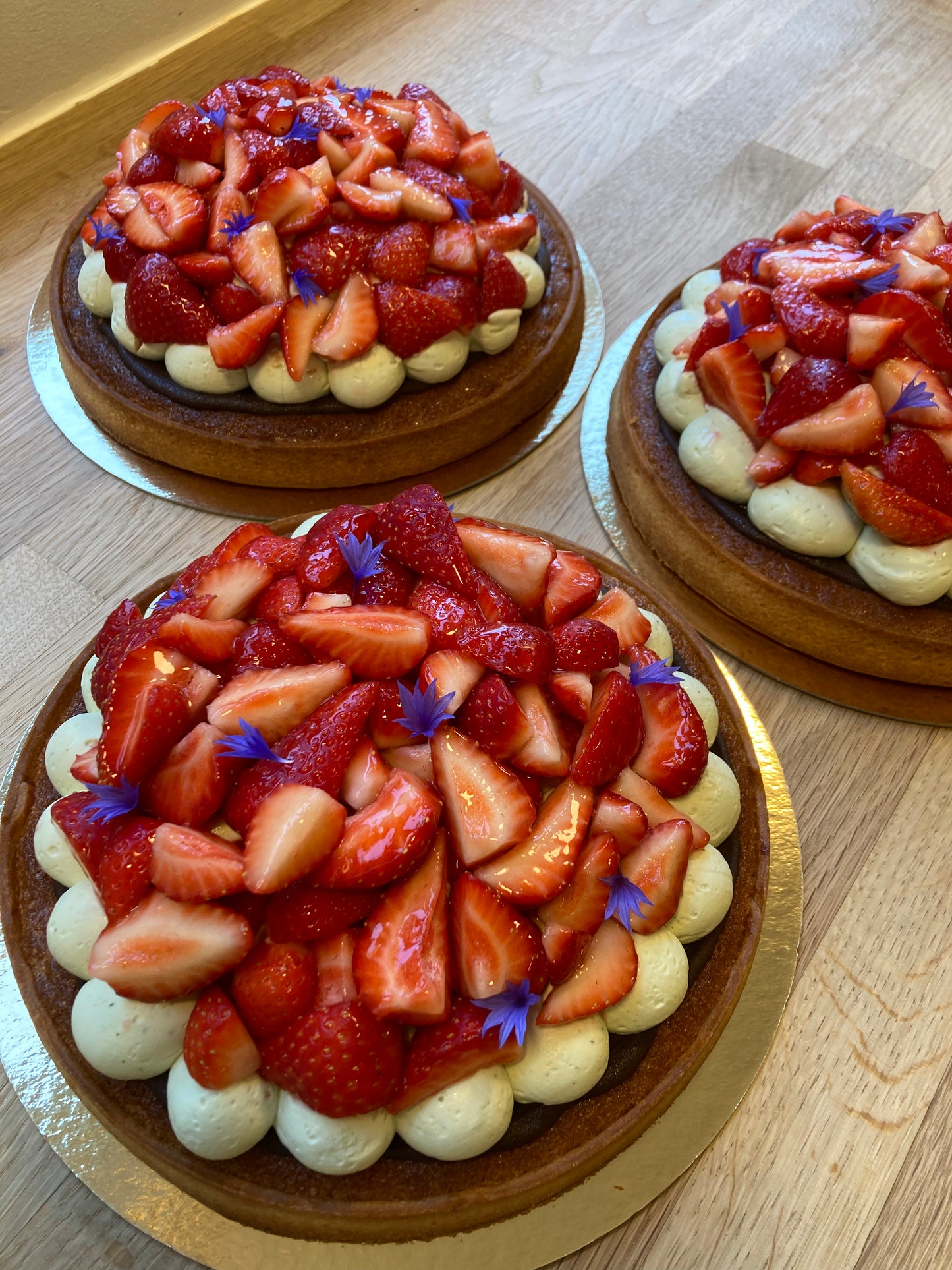 Store smukke Jordbærtærter 🍓